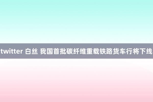 twitter 白丝 我国首批碳纤维重载铁路货车行将下线