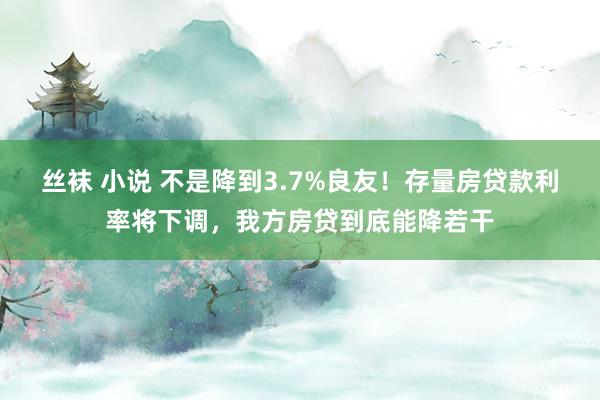 丝袜 小说 不是降到3.7%良友！存量房贷款利率将下调，我方房贷到底能降若干