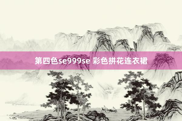 第四色se999se 彩色拼花连衣裙