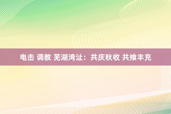 电击 调教 芜湖湾沚：共庆秋收 共飨丰充