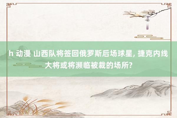 h 动漫 山西队将签回俄罗斯后场球星， 捷克内线大将或将濒临被裁的场所?