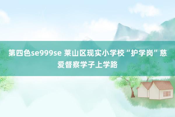 第四色se999se 莱山区现实小学校“护学岗”慈爱督察学子上学路