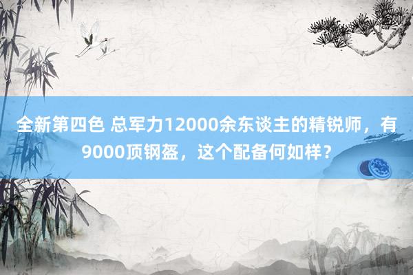 全新第四色 总军力12000余东谈主的精锐师，有9000顶钢盔，这个配备何如样？