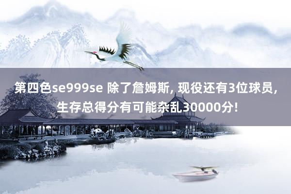 第四色se999se 除了詹姆斯， 现役还有3位球员， 生存总得分有可能杂乱30000分!