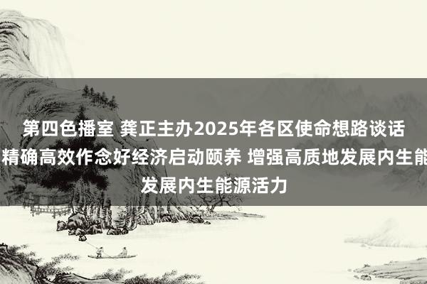 第四色播室 龚正主办2025年各区使命想路谈话会 条目精确高效作念好经济启动颐养 增强高质地发展内生能源活力