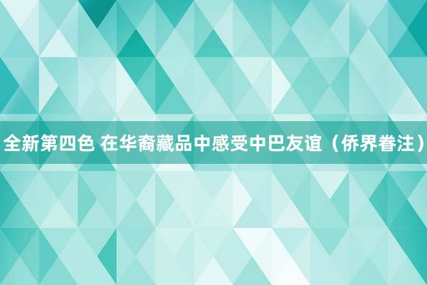 全新第四色 在华裔藏品中感受中巴友谊（侨界眷注）