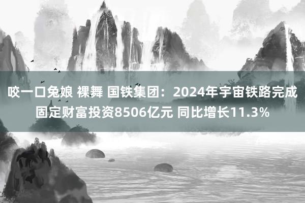 咬一口兔娘 裸舞 国铁集团：2024年宇宙铁路完成固定财富投资8506亿元 同比增长11.3%